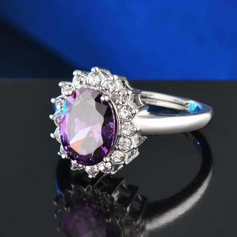 Adele Adjustable Flash Diamond Crystal Ring – Ibnat's Corner