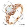 Alessandra Four-Claw Opal Ring - Image 2