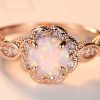 Alessandra Four-Claw Opal Ring - Image 4