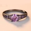 Claudia Black Gold Purple Zircon Ring - Image 4