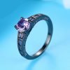 Claudia Black Gold Purple Zircon Ring - Image 5