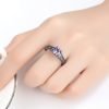 Claudia Black Gold Purple Zircon Ring - Image 8