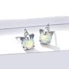 Terina White Opal Stud Earrings - Image 3