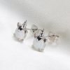 Terina White Opal Stud Earrings - Image 7