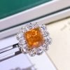 Ama Orange Citrine Open Ring - Image 4