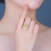 Liberty Citrine Flower-Shaped Open Ring - Image 4