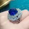 Huckleberry Natural Sugar Tower Sapphire  Open Ring - Image 2