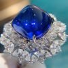 Huckleberry Natural Sugar Tower Sapphire  Open Ring