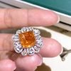 Ama Orange Citrine Open Ring - Image 2