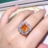 Ama Orange Citrine Open Ring - Image 3