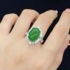 Ludovica Natural Ice Chalcedony Jasper Open Ring - Image 2