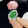 Ludovica Natural Ice Chalcedony Jasper Open Ring - Image 4