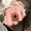 Adrienne Mexican Cosmos Gemstone Flower Ring