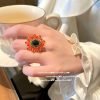 Adrienne Mexican Cosmos Gemstone Flower Ring - Image 4