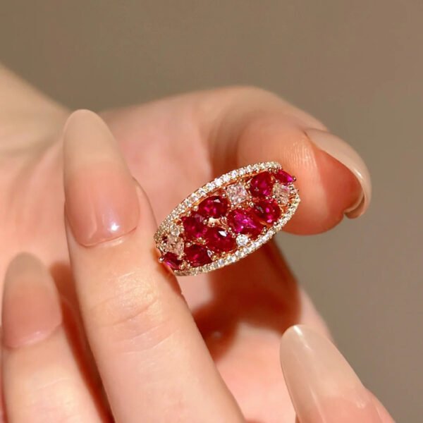 Aviana red corundum ring - Image 4